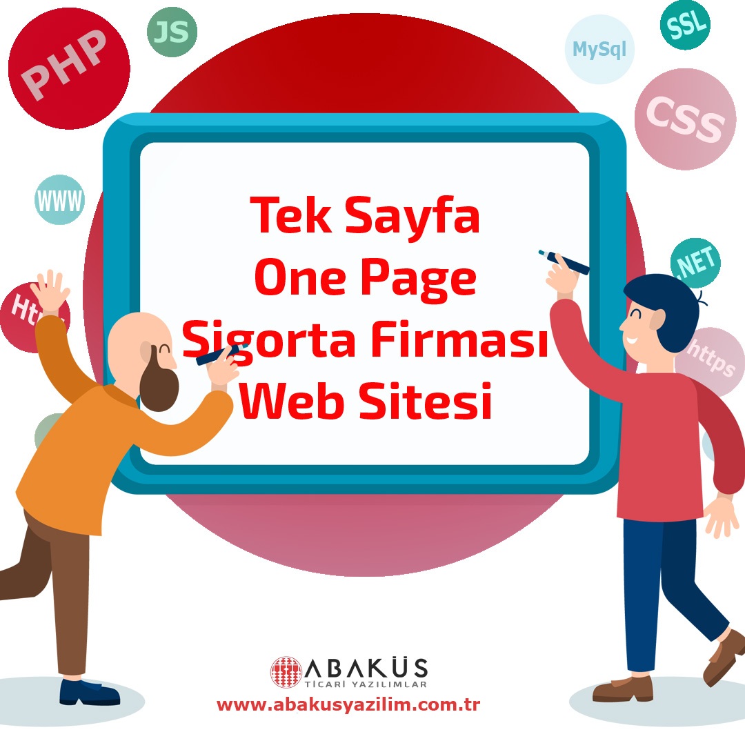 Tek Sayfa - One Page Sigorta Firması Web Sitesi