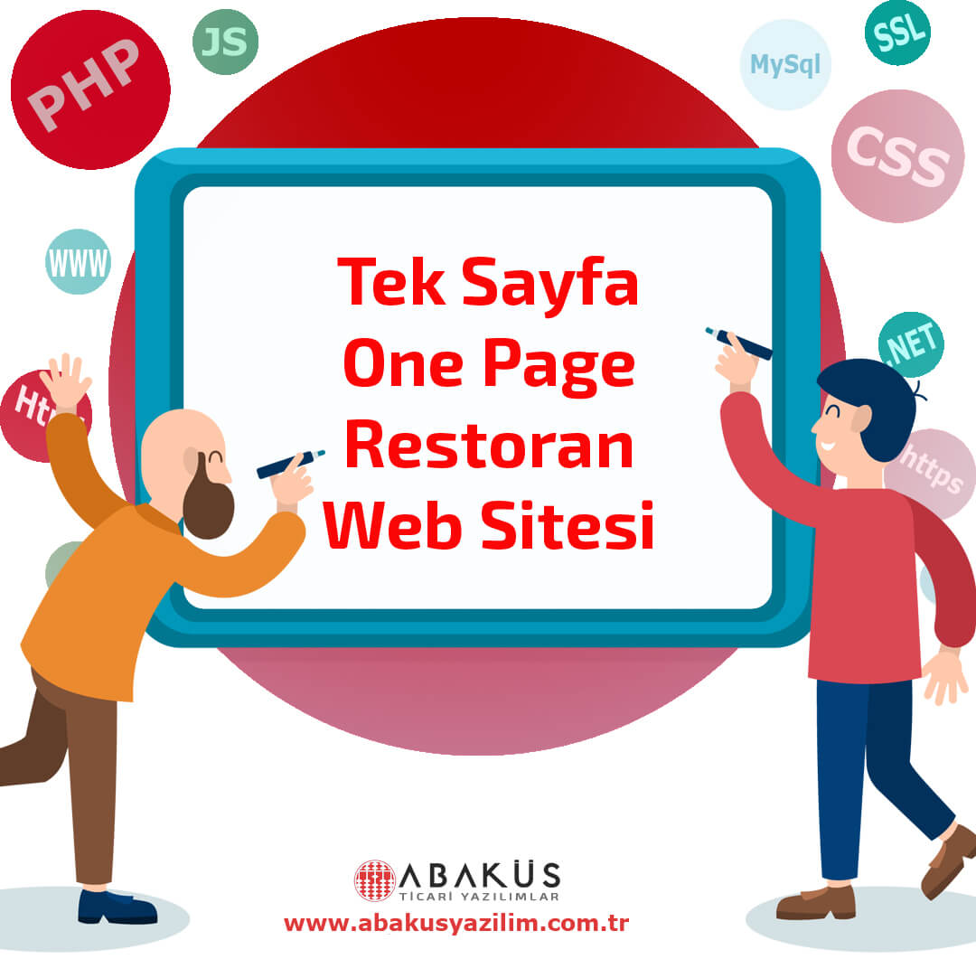 Tek Sayfa - One Page Restoran Web Sitesi