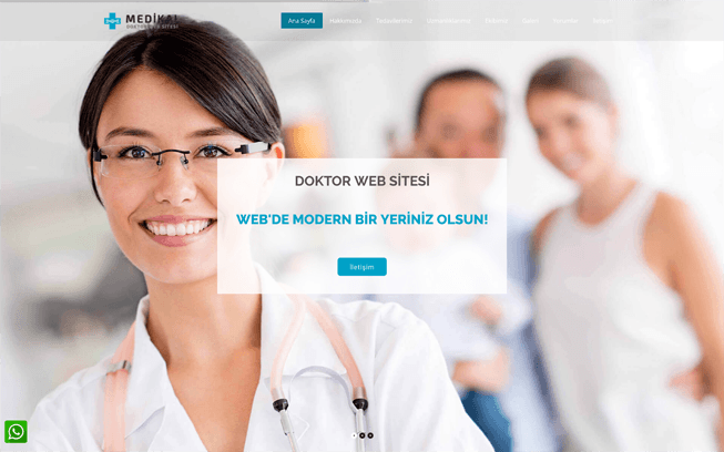 Doktor Web Sitesi Medikal Web Sitesi 027 Abaküs Yazılım Hizmetleri